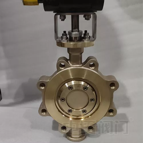 C95800 Marine Triple Ofset Lug Butterfly vožtuvas